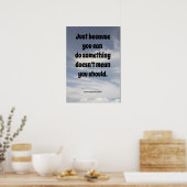 Worte der Weisheit. Poster (Küche)