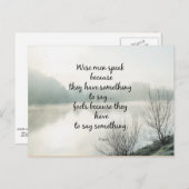 Worte der Weisheit Postkarte (Vorne/Hinten)