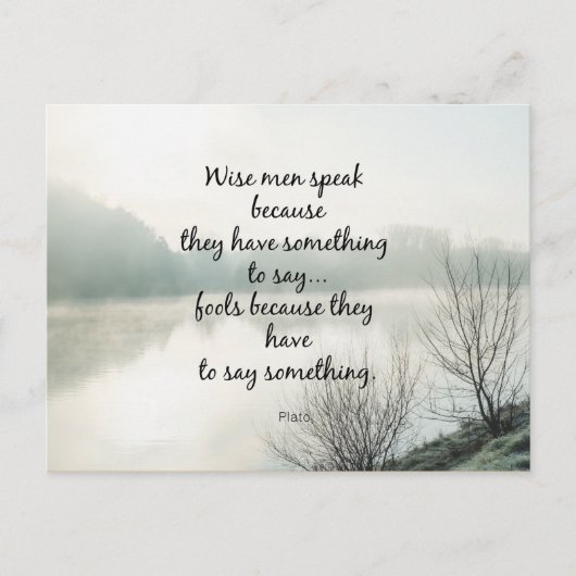 Worte der Weisheit Postkarte (Vorderseite)