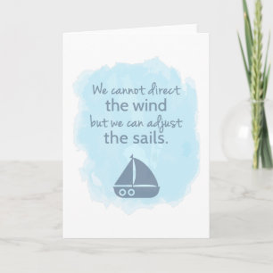 Worte der Weisheit Zitat Segelboot Nautical Karte