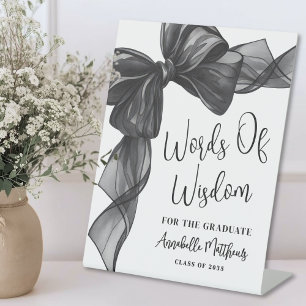 Worte der Weisheit zur Abschlussfeier der Bow [Ans Sockelschild