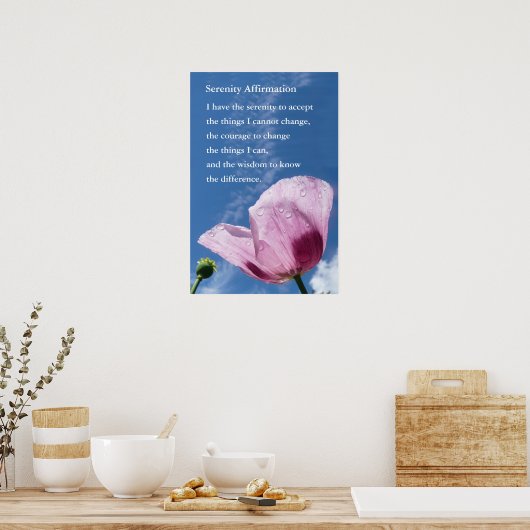 Worte des Ermutigungspakets Poster (Küche)