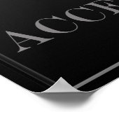 Worte des freundschaftlichen Bilderrahmens von Shi Poster (Ecke)