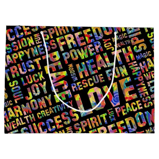Worte des Geistes / positives Denken 1 Große Geschenktüte (Rückseite)
