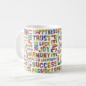 Worte des Geistes / positives Denken 1 Kaffeetasse (Vorderseite Links)