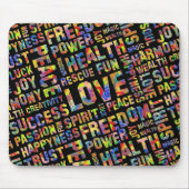 Worte des Geistes / positives Denken 1 Mousepad (Vorne)