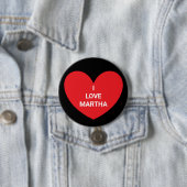 Worte des Herzens: Rot & Schwarz Button (Beispiel)