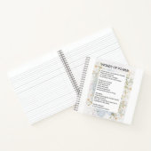 Worte des Powers, die Gedichte beleben Notizblock (Innenseite)