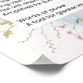 Worte des Powers, die Gedichte beleben Poster (Ecke)