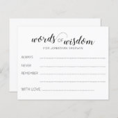 Worte des Weisheit-Abschlusses (Vorne/Hinten)