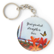 Worte des Weisheit-Button-Schlüsselanhängers