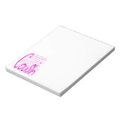 Worte für den Cousin lieben Notizblock (Rotiert)