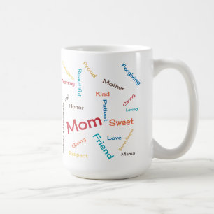 Worte für Mama Tasse