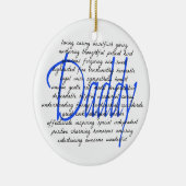 Worte für Papa Keramikornament (Rechts)