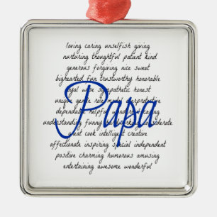 Worte für Papa Ornament Aus Metall