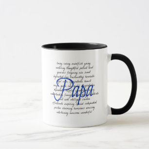 Worte für Papa Tasse