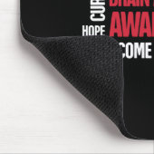 Worte Gegenwart Gehirnaneurysma Bewusstsein Mousepad (Ecke)