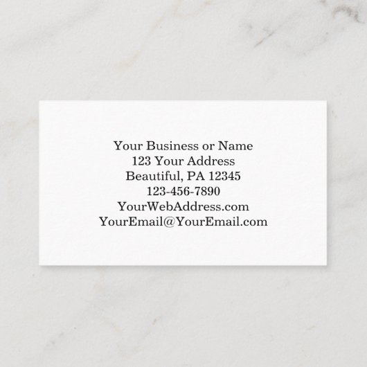 Worte Jesu, ich werde immer bei dir sein, Florin Visitenkarte (Rückseite)