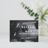 Worte können Massenvernichtungswaffen sein - Veran Postkarte (Stehend Vorderseite)