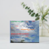 Worte können nicht ausdrücken.. postkarte (Stehend Vorderseite)