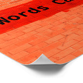 "Worte können schaden" Poster (Ecke)