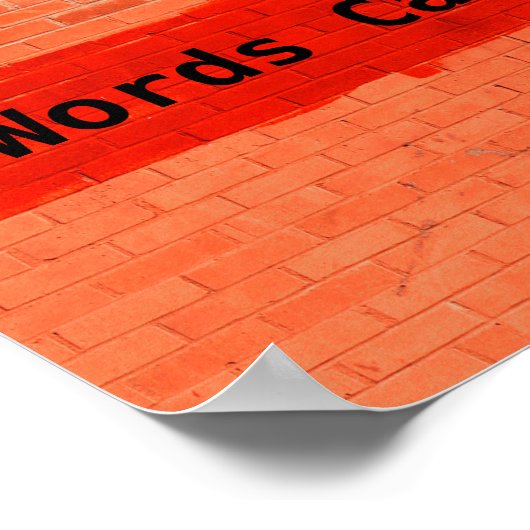 "Worte können schaden" Poster (Ecke)