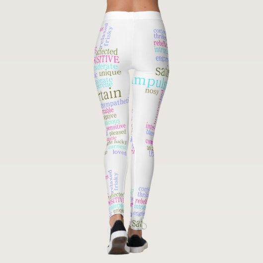 Worte Leggings (Rückseite)