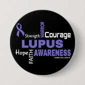 Worte... Lupus Button (Vorderseite)