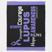 Worte... Lupus Fleecedecke (Vorderseite)