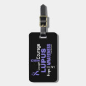 Worte... Lupus Gepäckanhänger (Vorderseite vertikal)