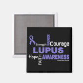 Worte... Lupus Magnet (Vorderseite/Rückseite)