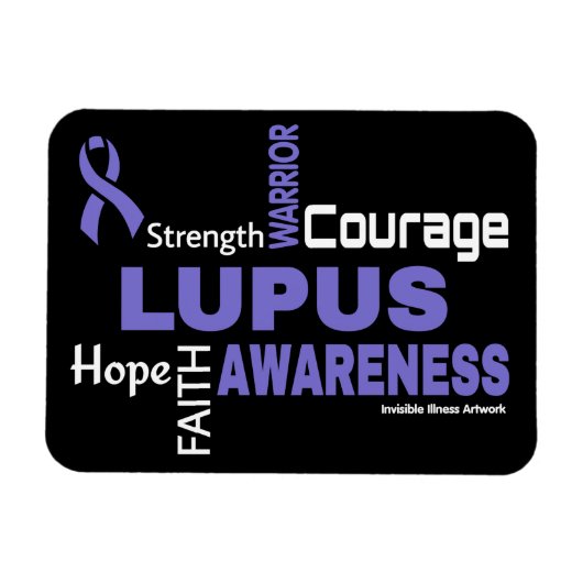 Worte... Lupus Magnet (Horizontal)