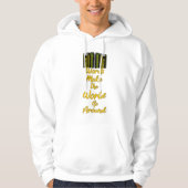 Worte machen die Welt zum Alltag Hoodie (Vorderseite)