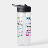Worte positiver Bejahungen Trinkflasche (Rechts)