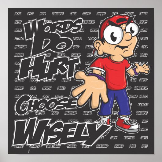 Worte schaden Poster (Vorne)