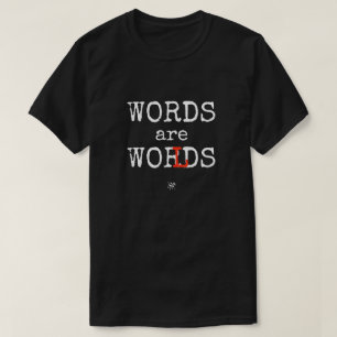 Worte sind Welten Sprachliebhaber-Design T-Shirt