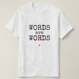 Worte sind Welten Sprachliebhaber-Design T-Shirt