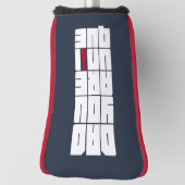 Worte Vater Sie sind einzigartig Golf Headcover (Rotieren 90)