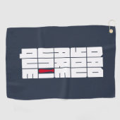 Worte Vater Sie sind einzigartig Golfhandtuch (Horizontal)