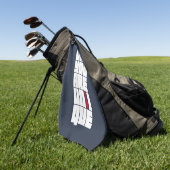 Worte Vater Sie sind einzigartig Golfhandtuch (Gras)