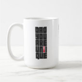 Worte Vater Sie sind einzigartig Kaffeetasse (Links)
