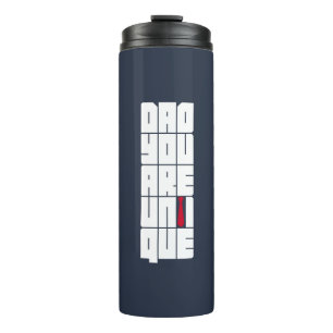 Worte Vater Sie sind einzigartig Thermosbecher