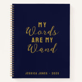 Worte Wand des Gesetzes der Attraktivität der Mari Notizblock (Vorderseite)