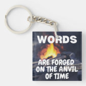 Worte werden auf dem Bösen der Zeit geformt Schlüsselanhänger (Vorderseite)