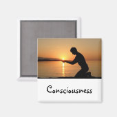 Worte zum Leben: Bewusstsein Magnet (Vorderseite/Rückseite)