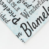 Wörter der Affirmation Word Art Fleecedecke (Ecke)