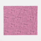 Wörter der Affirmation Word Art Fleecedecke (Vorderseite (Horizontal))