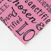 Wörter der Affirmation Word Art Fleecedecke (Ecke)