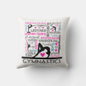 Wörter der Gymnastik-Terminologie Kissen (Rückseite)