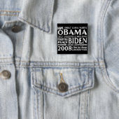 Wörter der Hoffnung Obama u. Biden 2008 des Button (Beispiel)